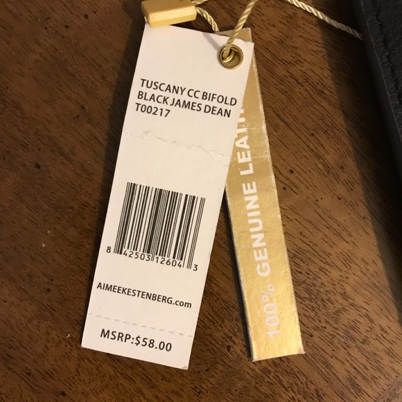 Aimee Kestenberg Small Black Bifold Wallet - Picture 5 of 5